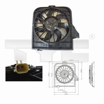 Fan, engine cooling (804-0002)