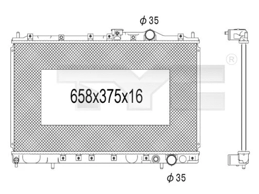 Radiator, engine cooling (723-1001)