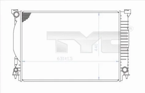 Radiator, engine cooling (702-0013)