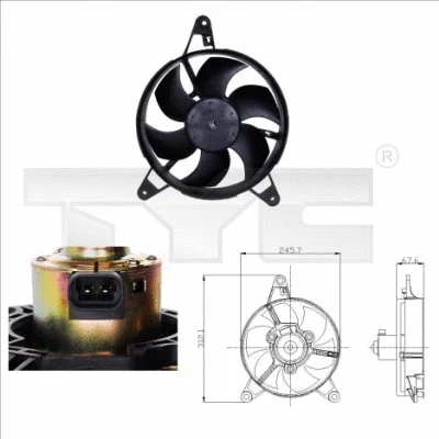 Fan, engine cooling (809-0011)