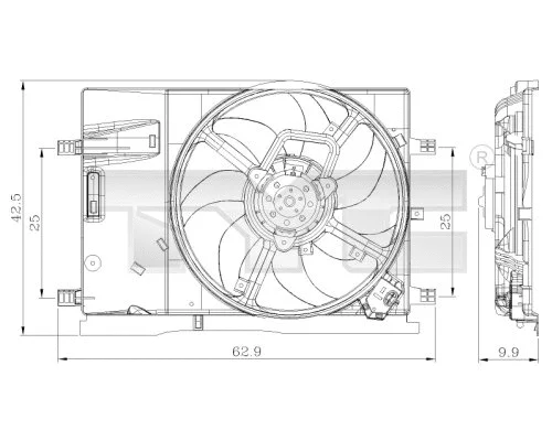 Fan, engine cooling (809-0018)