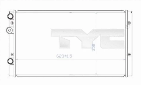 Radiator, engine cooling (737-0023)
