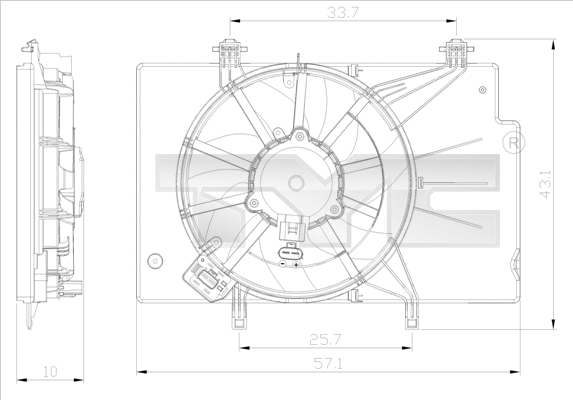 Fan, engine cooling (810-0043)
