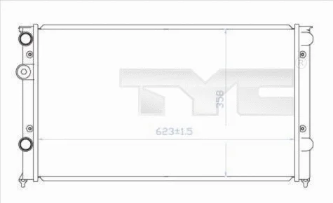 Radiator, engine cooling (737-0030)