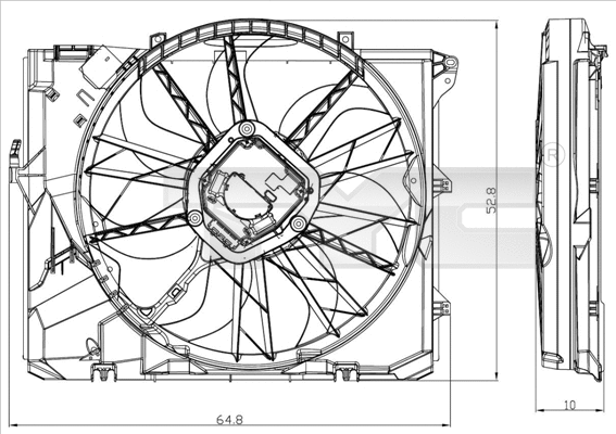 Fan, engine cooling (803-0012)