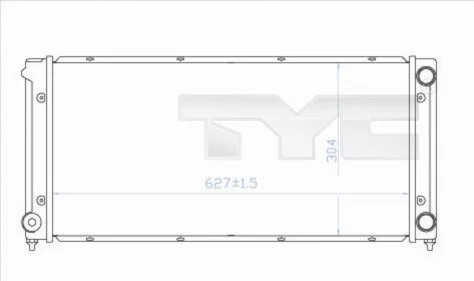 Radiator, engine cooling (737-0034)