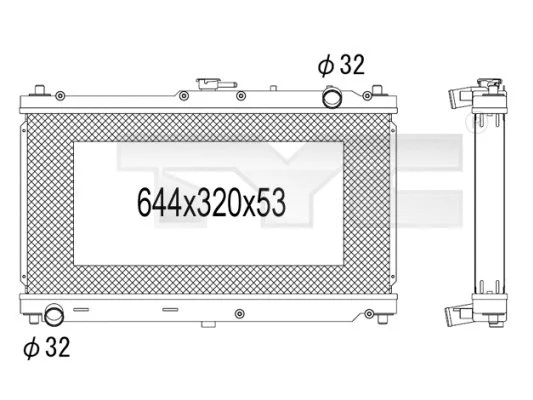Radiator, engine cooling (720-1005)