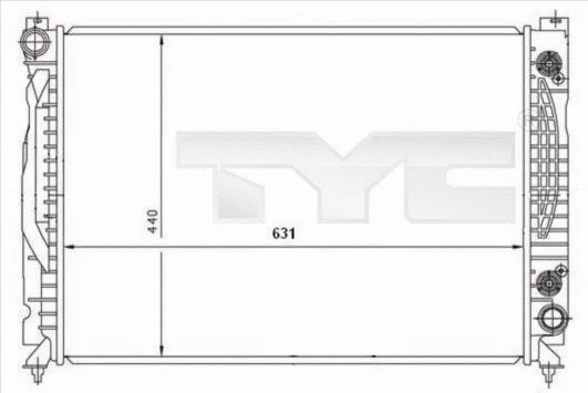 Radiator, engine cooling (702-0001)