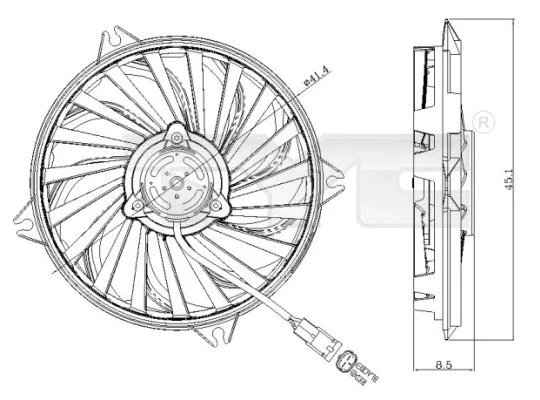 Fan, engine cooling (805-0005)