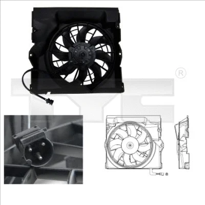 Fan, engine cooling (803-0009)