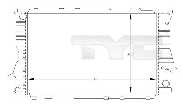 Radiator, engine cooling (702-0030)