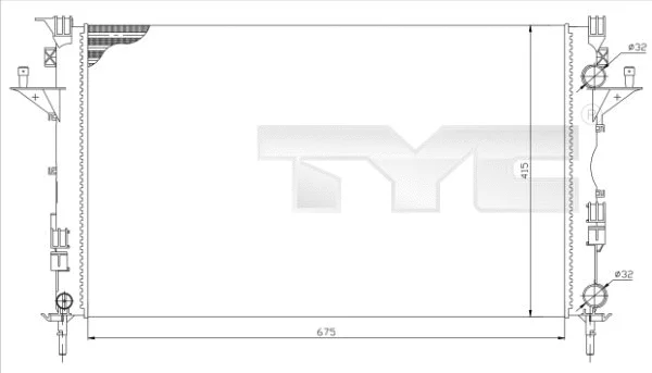 Radiator, engine cooling (728-0049-R)