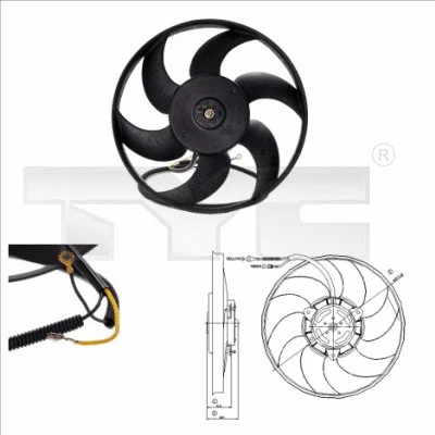 Fan, engine cooling (805-0003)