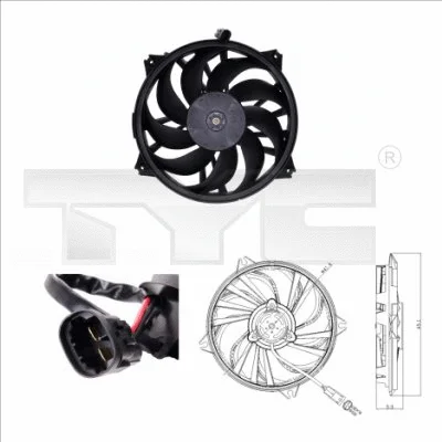 Fan, engine cooling (805-0006)