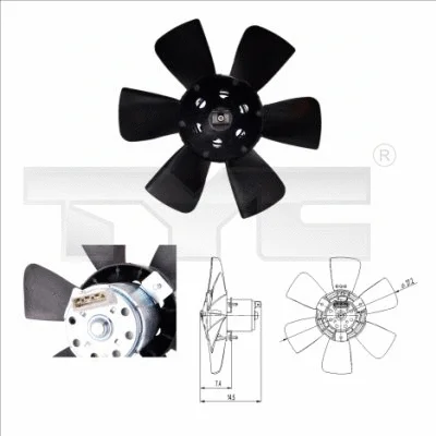 Fan, engine cooling (837-0007)