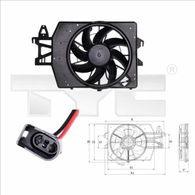 Fan, engine cooling (810-0032)