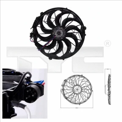 Fan, engine cooling (803-0003)