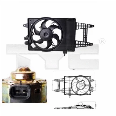 Fan, engine cooling (809-0004)