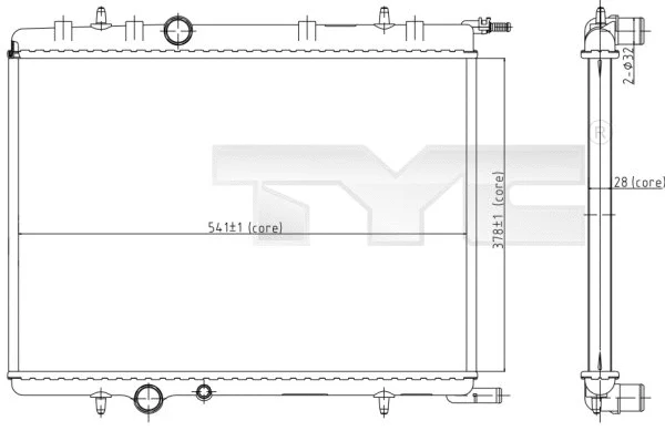 Radiator, engine cooling (705-0066)