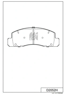 Brake Pad Set, disc brake (D2052H)