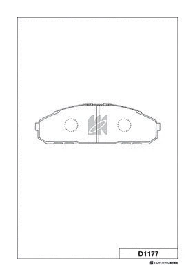 Brake Pad Set, disc brake (D1177)