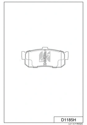 Brake Pad Set, disc brake (D1185H)