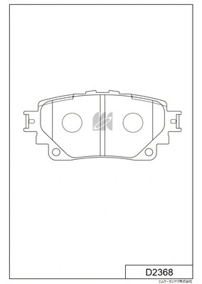 Brake Pad Set, disc brake (D2368)