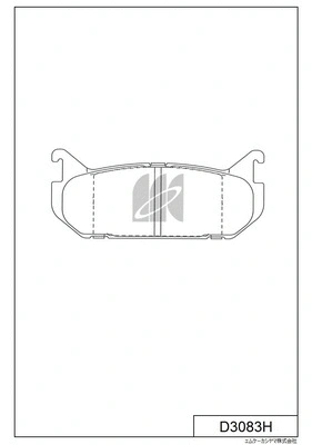 Brake Pad Set, disc brake (D3083H)