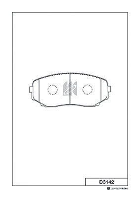 Brake Pad Set, disc brake (D3142)