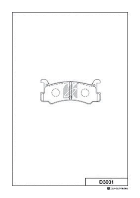 Brake Pad Set, disc brake (D3031)