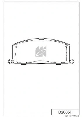 Brake Pad Set, disc brake (D2085H)