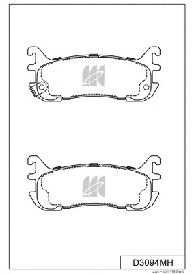 Brake Pad Set, disc brake (D3094MH)