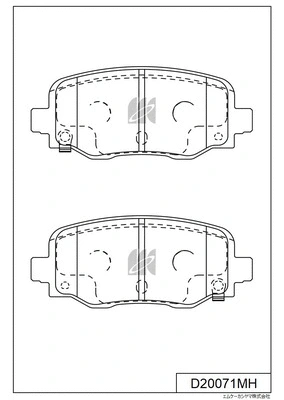 Brake Pad Set, disc brake (D20071MH)