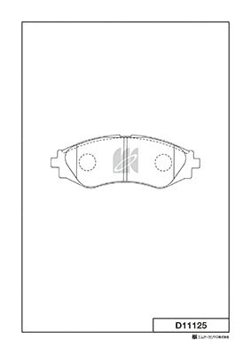 Brake Pad Set, disc brake (D11125)