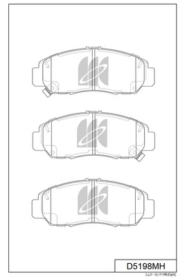 Brake Pad Set, disc brake (D5198MH)
