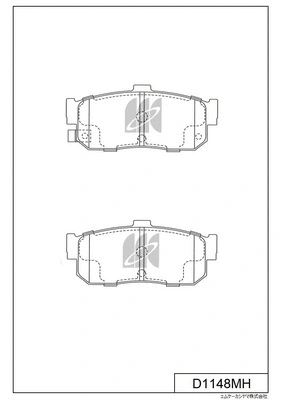 Brake Pad Set, disc brake (D1148MH)