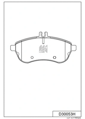 Brake Pad Set, disc brake (D30053H)