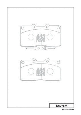 Brake Pad Set, disc brake (D6075M)