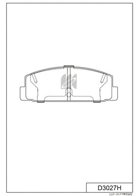 Brake Pad Set, disc brake (D3027H)