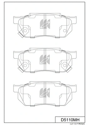 Brake Pad Set, disc brake (D5110MH)