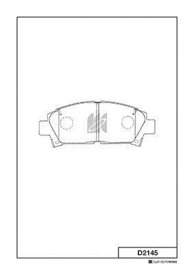 Brake Pad Set, disc brake (D2145)