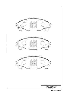 Brake Pad Set, disc brake (D0027M)