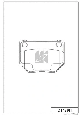 Brake Pad Set, disc brake (D1179H)