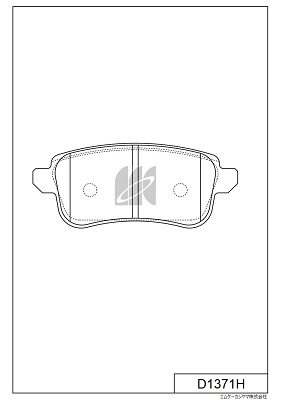 Brake Pad Set, disc brake (D1371H)