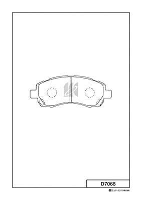 Brake Pad Set, disc brake (D7068)