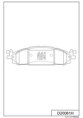 Brake Pad Set, disc brake (D20061H)