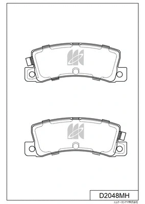 Brake Pad Set, disc brake (D2048MH)
