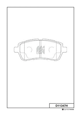 Brake Pad Set, disc brake (D11347H)