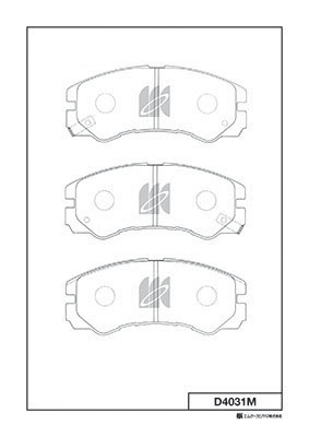 Brake Pad Set, disc brake (D4031M)