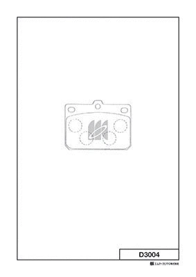 Brake Pad Set, disc brake (D3004)